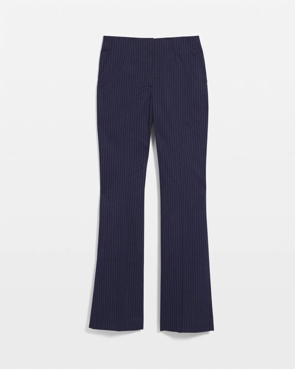 High Rise Pinstripe Flare Trouser | White House Black Market